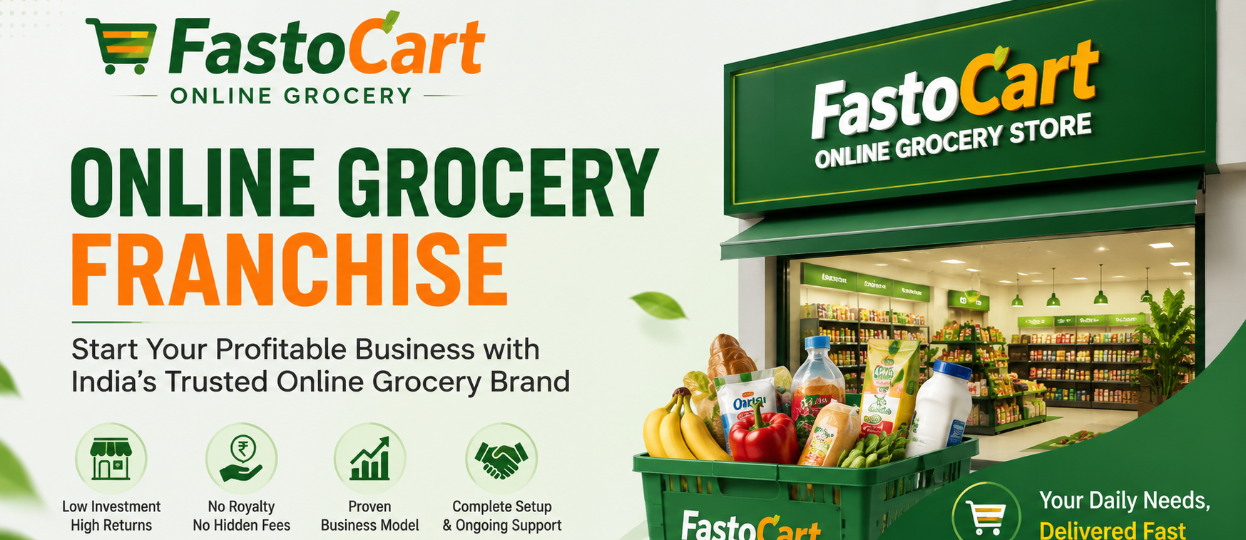 Online grocery franchise